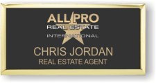 (image for) All Pro Real Estate International Black On Gold Executive Badge