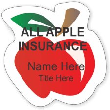 (image for) All Apple Insurance Agency Shaped White Badge