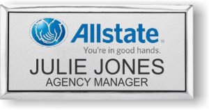 (image for) Allstate Insurance Silver Executive Badge Full Color Logo