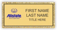 (image for) Allstate Insurance Gold Bling Badge