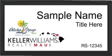 (image for) Keller Williams Maui Aloha Group Executive Black Badge with White Insert