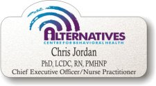 (image for) Alternatives Centre Shaped Silver Badge