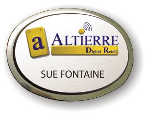 (image for) Altierre Corporation Executive Oval Silver Badge