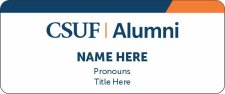 (image for) Alumni Standard White Badge With Color Border - Default Option