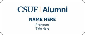 (image for) Alumni Standard White Badge