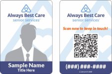 (image for) Always Best Care Photo ID Vertical Double Sided Badge