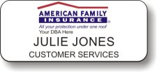 (image for) American Family Insurance White Badge