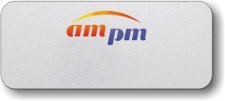 (image for) AM-PM Mini Market Silver Only Badge