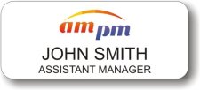 (image for) AM-PM Mini Market White Badge
