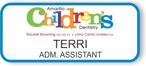 (image for) Amarillo Children\'s Dentistry White Badge