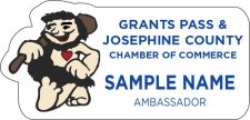 (image for) Grants Pass Chamber of Commerce Ambassador White badge