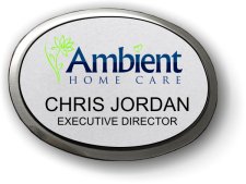 (image for) Ambient Home Care Silver Executive Oval Badge