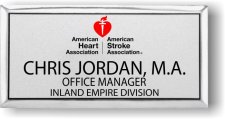 (image for) American Heart/Stroke Association Logo B Executive Silver Badge