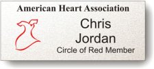 (image for) American Heart Association Circle of Red Silver Badge
