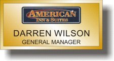 (image for) American Inn and Suites Full Color Executive Gold Badge