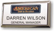 (image for) American Inn and Suites Full Color Executive Silver Badge