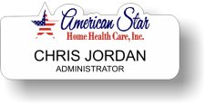 (image for) American Star Home Health Care White Shaped Badge
