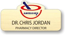 (image for) AmeriCare Rx Shaped Gold Badge