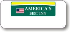 (image for) America's Best Inn White Logo Only Badge