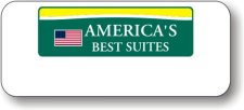 (image for) America's Best Suites White Logo Only Badge