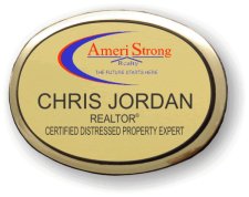 (image for) AmeriStrong Realty Executive Oval Gold Badge