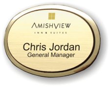 (image for) Amishview Inn & Suites Executive Gold Oval Badge