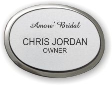 (image for) Amore' Bridal Silver Oval Executive