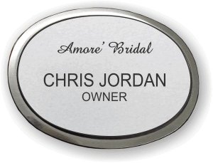 (image for) Amore\' Bridal Silver Oval Executive