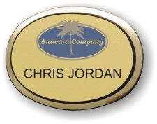 (image for) Anacara Company Gold Oval Executive Badge