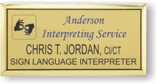 (image for) Anderson Interpreting Service Gold Executive Badge