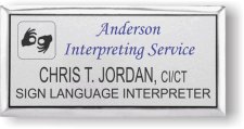 (image for) Anderson Interpreting Service Silver Executive Badge