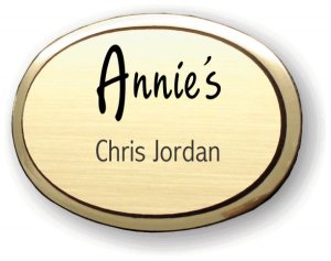 (image for) Annie\'s Hallmark Executive Oval Gold Badge