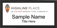 (image for) Anthem Memory Care - Highline Place - Executive Black Other Badge