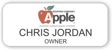 (image for) Apple Roofing Company White Badge