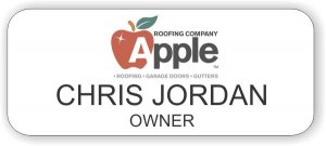 (image for) Apple Roofing Company White Badge