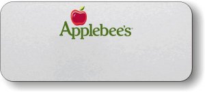 (image for) Applebee\'s Silver Logo Only Badge