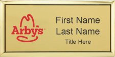 (image for) Arby's Executive Gold Name Badge