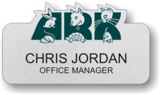 (image for) Ark Pet Hospital Shaped Silver Badge