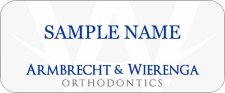 (image for) Armbrecht & Wierenga Orthodontics Standard White badge