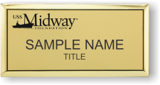 (image for) USS Midway Foundation Gold Executive Badge