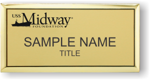 (image for) USS Midway Foundation Gold Executive Badge