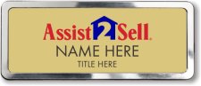 (image for) Assist-2-Sell Gold Prestige Badge with Polished Silver Frame