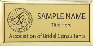 (image for) Assoc. of Bridal Consultants Gold Executive Name Badge