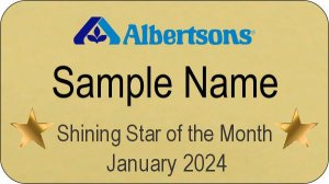 (image for) Albertsons Employee of the Month Gold Badge