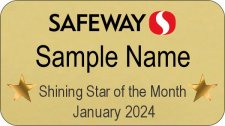 (image for) Safeway Employee of the Month Gold Badge