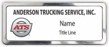 (image for) Anderson Trucking Service Silver Polished Frame Prestige Badge