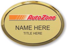 (image for) AutoZone Oval Gold Executive Badge