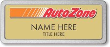 (image for) AutoZone Gold Pebbled Frame Prestige Badge