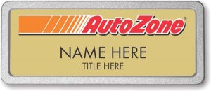 (image for) AutoZone Gold Pebbled Frame Prestige Badge