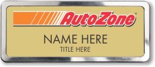 (image for) AutoZone Gold Polished Frame Prestige Badge